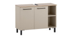 Waschbeckenunterschrank Mailand in Creme-Beige mit 2 Türen und 2 Fächern