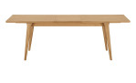 Ausziehtisch Nilla von House Nordic in Eichenfurniert, inkl. einer Verlängerungsplatte, Ansicht ausgezogen