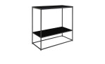 Konsolentisch Nilla von House Nordic aus schwarzem Stahl mit Ablageböden