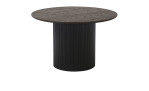 Esstisch Nilla von House Nordic in rund, Farbe in Dunkelbraun aus Melamin und MDF