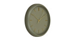 Wanduhr Nilla von House Nordic in Grün/Gold, geräuschloses Uhrwerk, Seitenansicht