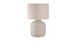 Tischleuchte Nilla von House Nordic in Keramik hellbraun mit Steinstruktu