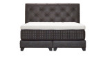 Basis-Boxspringbett Premium Magnifique mit einem Bezugsstoff in Anthrazit