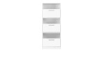 Wäscheschrank Lifestyle in Weiß mit 3 Klappen, Draufsicht