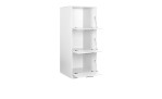 Wäscheschrank Lifestyle in Weiß mit 3 Klappen, Ansicht offene Klappen