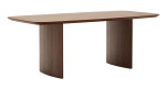 Esstisch Litto mit Tischplatte und Gestell in Walnussfurnier