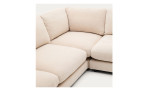 Ecksofa Gala von Kave Home in Chenille-Stoffe in Beige, 6-Sitzer, Detailansicht