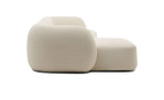 Ecksofa Martina von Kave Home in Beige aus Chenille-Stoff, Ottomane links, Ansicht im Profil