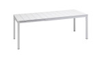 Gartentisch Rio 140 in Bianco weiß mit Matt-Effekt, ausziehbar