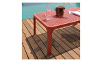 Couchtisch Net Table 100 in Corallo, aus Fiberglass-Polypropylen, Ansicht im Milieu