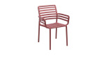 Gartenstuhl Doga in Marsala (Rot) Matt-Effekt, aus Fiberglass-Polypropylen