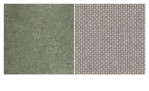 Eck-Element Maximo in Perla/Cactus (Beige/Grün), Gestell mit Matt-Effekt, Ansicht Gestell- und Bezugfarbe