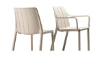 Gartenstuhl Tiberina Bistro, aus Fiberglass-Polypropylen in Corda (Kaschmir)