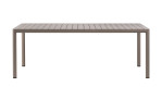 Gartentisch Tevere 210, aus UV-beständigem Fiberg lass-Polypropylen in Tortora