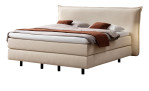 Basis-Boxspringbett MONDO Barell - Jerez in einem Bezug in Beige