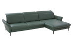 Basis-Ecksofa MONDO Mirum in einerm Echtlederbezug in Opal
