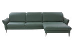 Basis-Ecksofa MONDO Mirum in einerm Echtlederbezug in Opal
