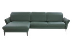 Basis-Ecksofa MONDO Mirum in einerm Echtlederbezug in Opal