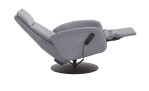 Komfort-Relaxsessel MONDO Comfort Casio Vision A, in der Farbausführung Alu, Seitenansicht mit Funktion