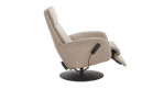 Komfort-Relaxsessel MONDO Comfort Casio Vision A, in der Farbausführung Creme, Seitenansicht mit Funktion
