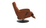 Komfort-Relaxsessel MONDO Comfort Casio Vision A, in der Farbausführung Cognac, Seitenansicht mit Funktion