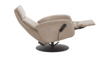 Komfort-Relaxsessel MONDO Comfort Casio Vision A, in der Farbausführung Creme, Seitenansicht mit Funktion