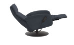 Komfort-Relaxsessel MONDO Comfort Casio Vision A, in der Farbausführung Nightblue, Seitenansicht mit Funktion