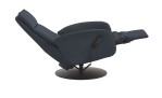 Komfort-Relaxsessel MONDO Comfort Casio Vision A, in der Farbausführung Nightblue, Seitenansicht mit Funktion