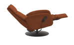 Komfort-Relaxsessel MONDO Comfort Casio Vision A, in der Farbausführung Cognac, Seitenansicht mit Funktion