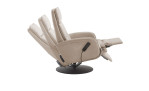 Komfort-Relaxsessel MONDO Comfort Casio Vision A, in der Farbausführung Creme, Seitenansicht mit Funktion