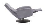 Basis-Relaxsessel MONDO Comfort Casio Vision A, in der Farbausführung Alu, Seitenansicht mit Funktion