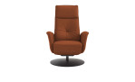 Basis-Relaxsessel MONDO Comfort Casio Vision A, in der Farbausführung Cognac, Frontansicht