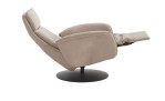 Basis-Relaxsessel MONDO Comfort Casio Vision A, in der Farbausführung Creme, Seitenansicht mit Funktion