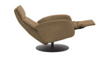 Basis-Relaxsessel MONDO Comfort Casio Vision A, in der Farbausführung Sand, Seitenansicht mit Funktion