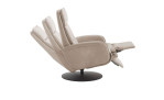 Basis-Relaxsessel MONDO Comfort Casio Vision A, in der Farbausführung Creme, Seitenansicht mit Funktion