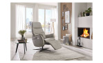 Komfort-Relaxsessel MONDO BASA in der Farbausführung grau, mit Deko und Funktion