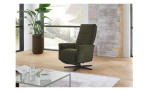 Komfort-Relaxsessel MONDO Ensemble Arame, in der Farbausführung Olive, in einem Raum stehend