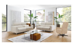 Basis-Relaxsessel MONDO Ensemble Arame, in der Farbausführung Cream, in einem Raum stehend