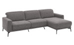 Basis-Wohnlandschaft MONDO Ensemble Shima, in der Farbausführung Graphite, Schrägansicht