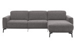 Basis-Wohnlandschaft MONDO Ensemble Shima, in der Farbausführung Graphite, Frontansicht
