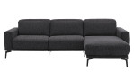 Basis-Wohnlandschaft MONDO Ensemble Shima, in der Farbausführung Black, Frontansicht