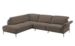 Komfort-Ecksofa MONDO Ensemble Lillia, in der Farbausführung Taupe, Schrägansicht