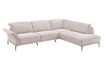Komfort-Ecksofa MONDO Ensemble Lillia, in der Farbausführung Nature, Schrägansicht