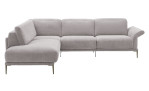 Komfort-Ecksofa MONDO Ensemble Lillia, in der Farbausführung Silver, Frontansicht