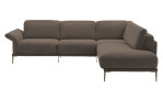 Komfort-Ecksofa MONDO Ensemble Lillia, in der Farbausführung Taupe, Frontansicht