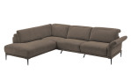 Basis-Ecksofa MONDO Ensemble Lillia, in der Farbausführung Taupe, Schrägansicht