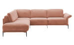 Basis-Ecksofa MONDO Ensemble Lillia, in der Farbausführung Rose, Frontansicht