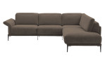 Basis-Ecksofa MONDO Ensemble Lillia, in der Farbausführung Taupe, Frontansicht