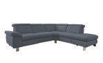 Komfort-Ecksofa vito Tonga, in der Farbausführung Greyblue