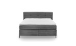Boxspringbett set one Fairfield in der Farbe dunkelgrau, Frontansicht